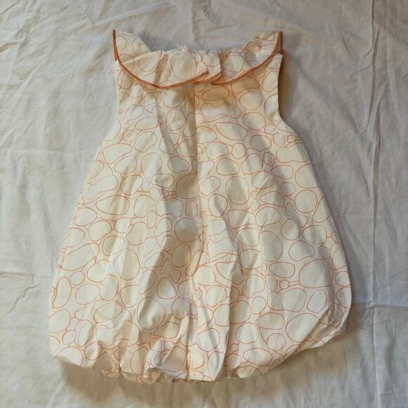 Coco Au Lait NWT Peach and Cream Balloon Skirt Dress/Romper - Size 18M - Picture 5 of 5